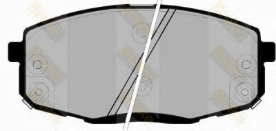 BRAKE ENGINEERING pa1867 -  Комплект тормозных колодок, дисковый тормоз